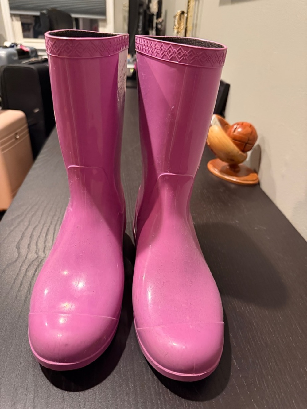 UGG Women's Pink Tall Waterproof Rain Boots